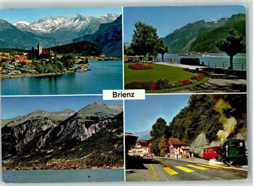 3855 Brienz BE - Bahn Kirche Schiff