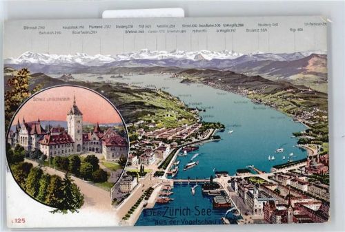 8000 Zürich Zürichhorn - Zürichsee Panorama AKU2