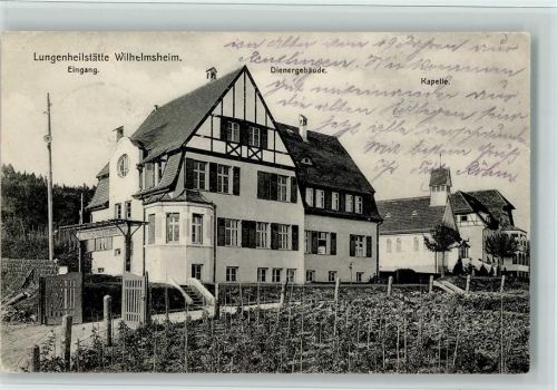 W7158 Oppenweiler Verlag Schaller Nr. 2400 - Lungenheilstätte Wilhelmsheim Tuberkulose 1909