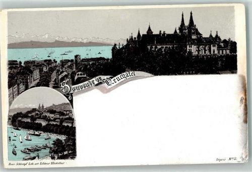2000 Neuchâtel Neuenburg 1897 - Hafen Boot