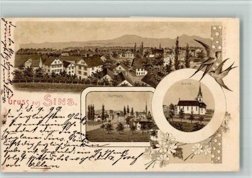 5643 Sins 1899 BOAKC Lithographie