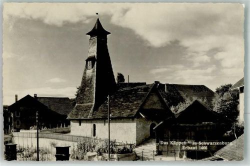 3150 Schwarzenburg Foto AK Kirche Das Käppli