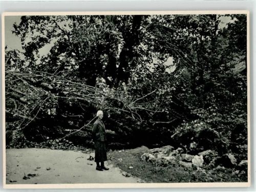 2300 La Cibourg La Chaux-de-Fonds - Zyklon 1934 Straße zerstört
