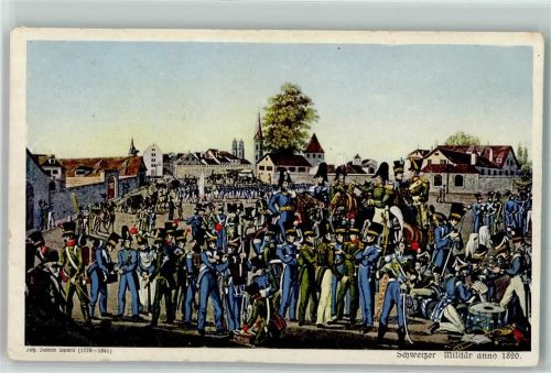 Zürich Schweizer Militär anno 1820 Edition Guggenheim Zürich Militär Schweiz