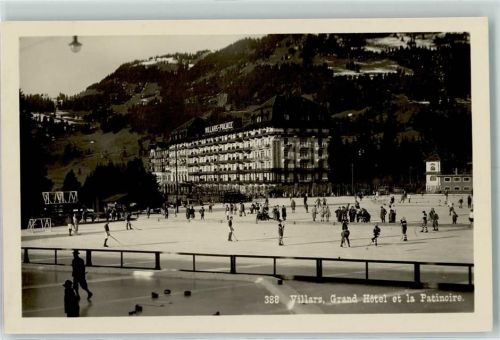 Villars VD - Eisbahn Hotel Villars Palace