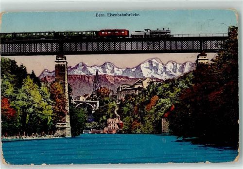 3000 Bern Berne Gebrauchsspuren Eisenbahn Brücke