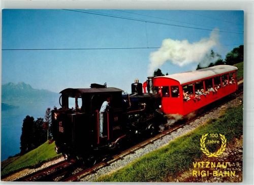 6354 Vitznau Foto AK Zahnradbahn Vitznau Rigi-Bahn 100 Jahre