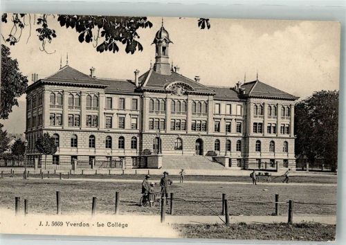1400 Yverdon-les-Bains 1916 Foto AK le Collége