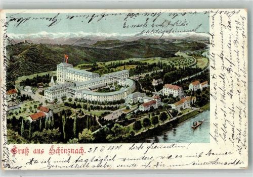 5116 Schinznach Bad 1901 Foto AK Hotel Bahnpost Zug 82 Nr, 5