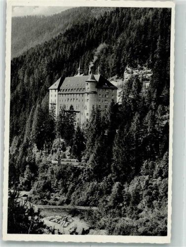 7554 Sent Foto AK Kurhaus Val Sinsestra