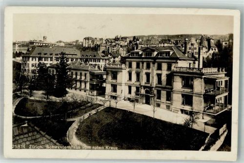 8000 Zürich 1925 Foto AK Krankenhaus Schwesternhaus vom roten Kreuz