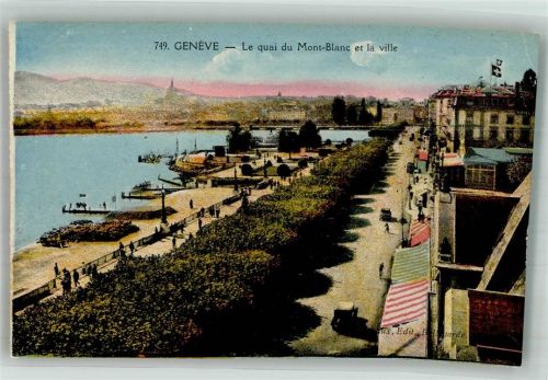 1200 Genève Genf Foto AK Le quai du Mont-blanc