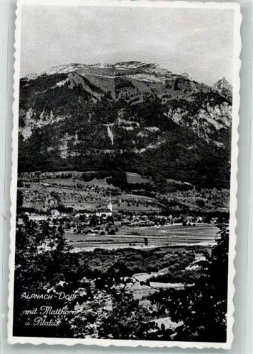 6055 Alpnach Dorf 1968 Foto AK Matterhorn Pilatus