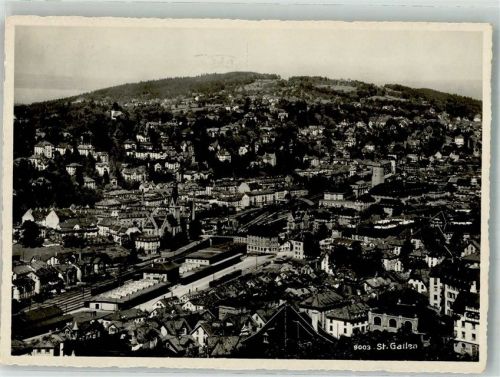 9000 St. Gallen S. Gallo 1954 Foto AK Bahnhof