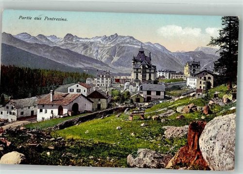 7504 Pontresina 1913 Foto AK