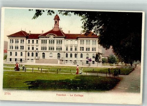 1400 Yverdon-les-Bains Foto AK Le Collége