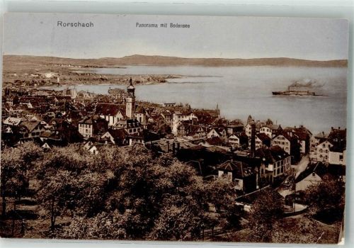 9400 Rorschach 1911 Gebrauchsspuren Bodensee