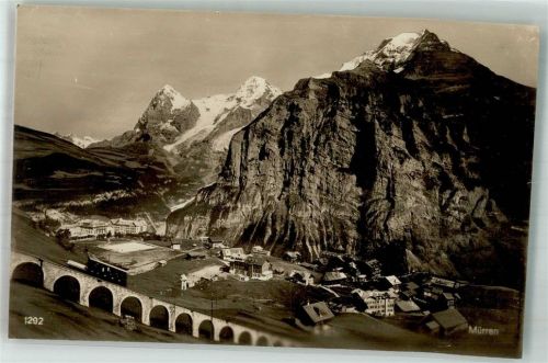 3825 Mürren Foto AK Bergbahn