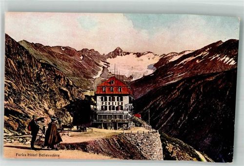 Furka Foto AK Hotel Pension Bellvedere