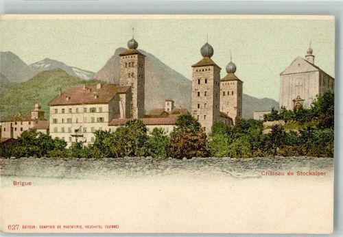 3900 Brig Foto AK Schloss de Stockalper
