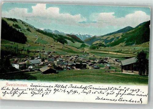3770 Zweisimmen 1907 Foto AK