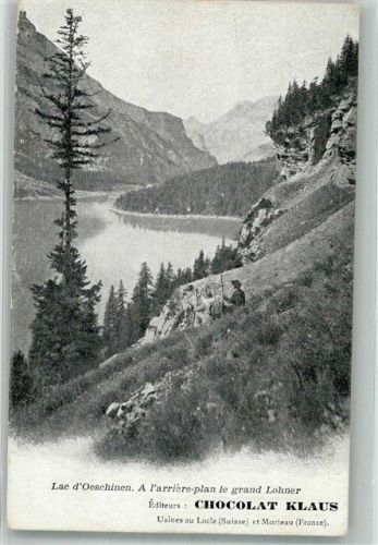 Kandersteg Oeschinnensee Klaus Schokolade Werbe AK