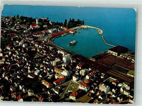 8590 Romanshorn 1973 Foto AK Fliegeraufnahme