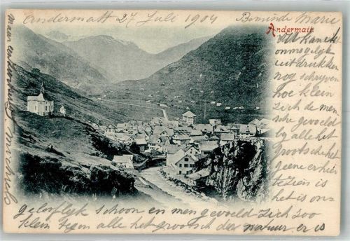 6490 Andermatt 1904 Foto AK