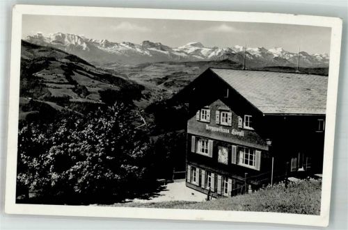8496 Steg im Tösstal 1938 Foto AK Gasthaus Hörnli Kulm
