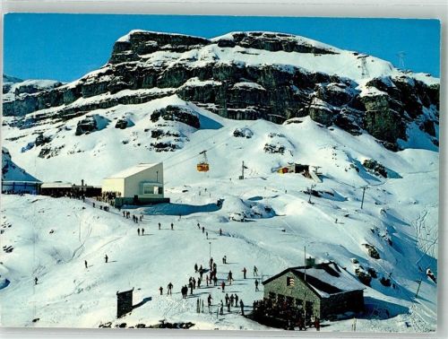 3963 Montana Winter Seilbahn Gasthaus des Violettes