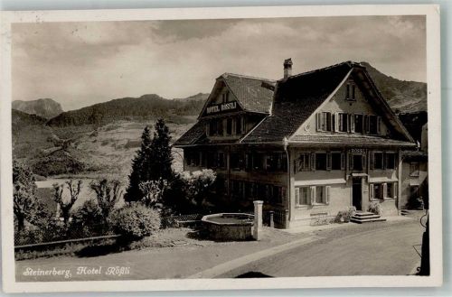 6416 Steinerberg 1937 Foto AK Hotel Rössli