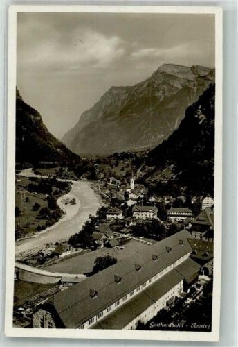 6474 Amsteg 1937 Foto AK Feldpost Schützen-Batl. 6 Hotel Stern
