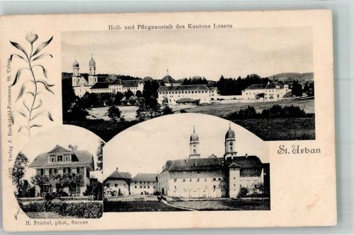 4915 St. Urban Foto AK Krankenhaus Heil- und Pflegeanstalt des Kantons Luzern