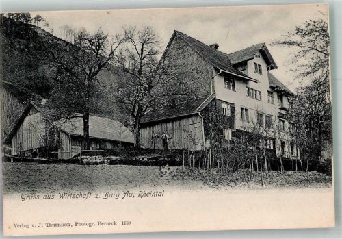 9434 Au SG 1923 Foto AK Gasthaus zur Burg
