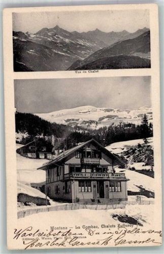3963 Montana 1929 Winter Pension Chalet Zufferey La Combaz