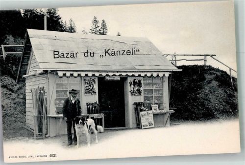 Rigi Kulm Foto AK Berhardiner Geschäft Bazar du Känzli