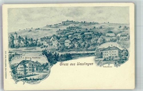 8524 Uesslingen Foto AK Handlung Schulhaus