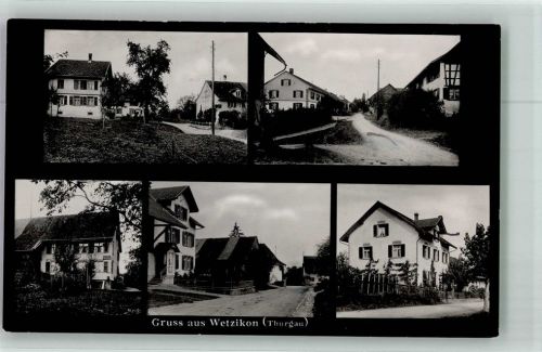 8512 Wetzikon TG 1937 Foto AK Gruss aus