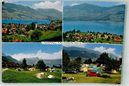 6072 Sachseln 1960 Foto AK Camping Ewil Sarnersee