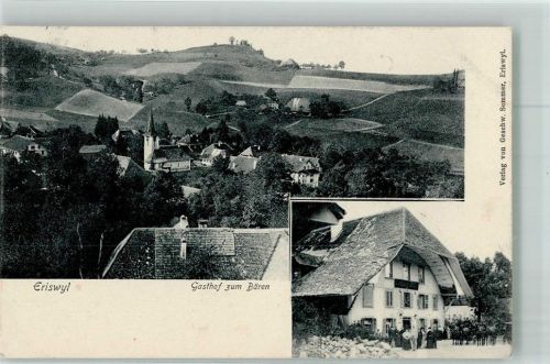 4952 Eriswil 1919 Foto AK Gasthaus zum Bären