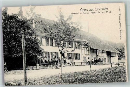 4571 Lüterkofen 1905 Foto AK Gasthaus zum Kreuz