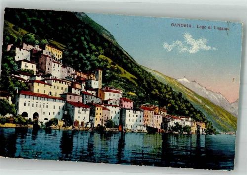 6978 Gandria 1925 Foto AK Lago di Lugano