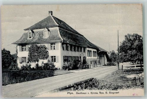 8505 Pfyn Foto AK Feldpost Bataillon 157 Gasthaus zur Krone