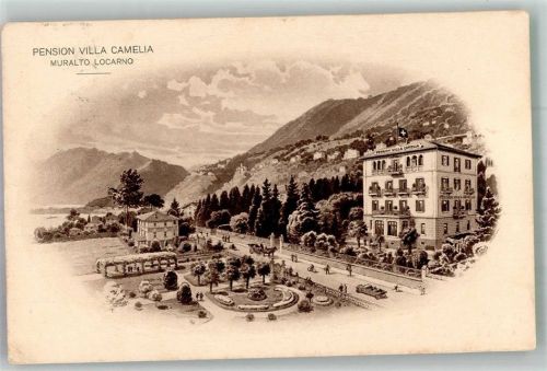 6600 Muralto 1924 Foto AK Pension Villa Camelia