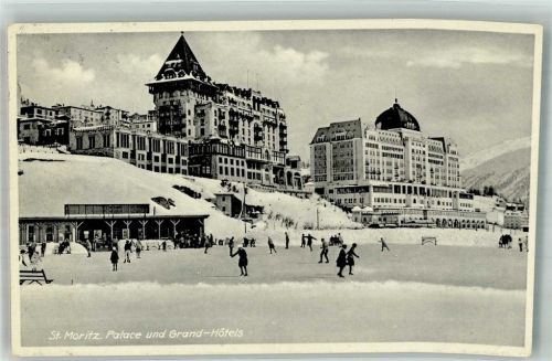 7500 St. Moritz 1934 Winter Hotel Palace und Grand Eislaufbahn