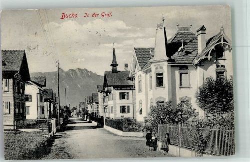 9470 Buchs SG 1908 Foto AK In der Graf