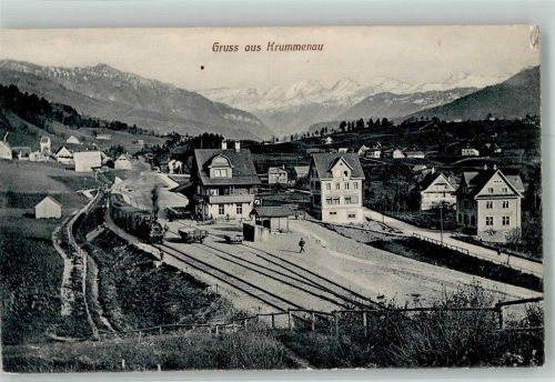 Krummenau Bahnhof Eisenbahn Bahnhof Schweiz Gebrauchsspuren