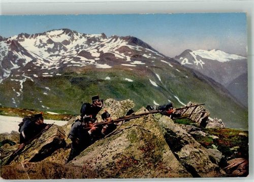 Infanterie Grenzbesetzung 1914 Militär Schweiz Gebrauchsspuren