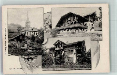 3506 Grosshöchstetten 1912 Foto AK Kirche