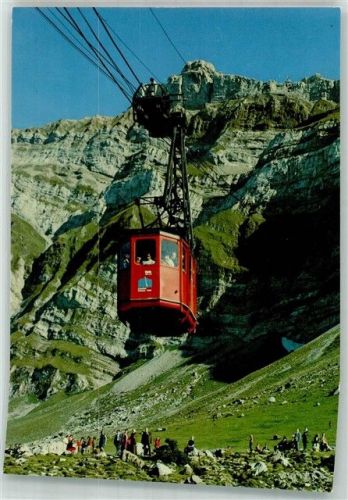 Säntis Foto AK Seilbahn Schwägalp